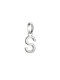 Pendentif charm lettre S Connect en argent