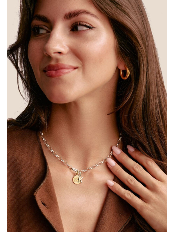 Colgante charm letra S Connect de plata