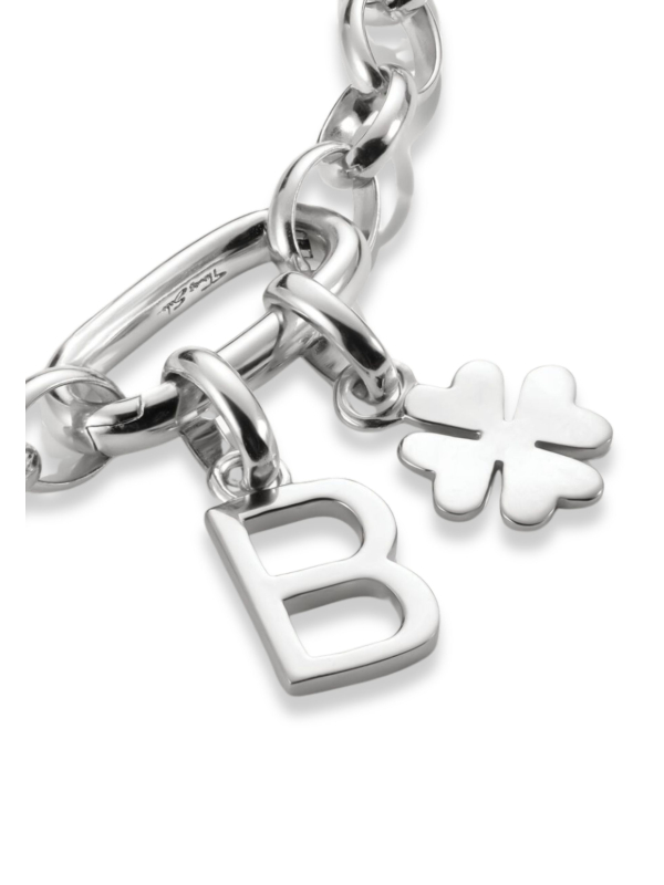 Pendentif Charm Trèfle Porte-Bonheur Connect Argent