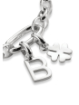 Charm Pendant Lucky Clover Connect Silver