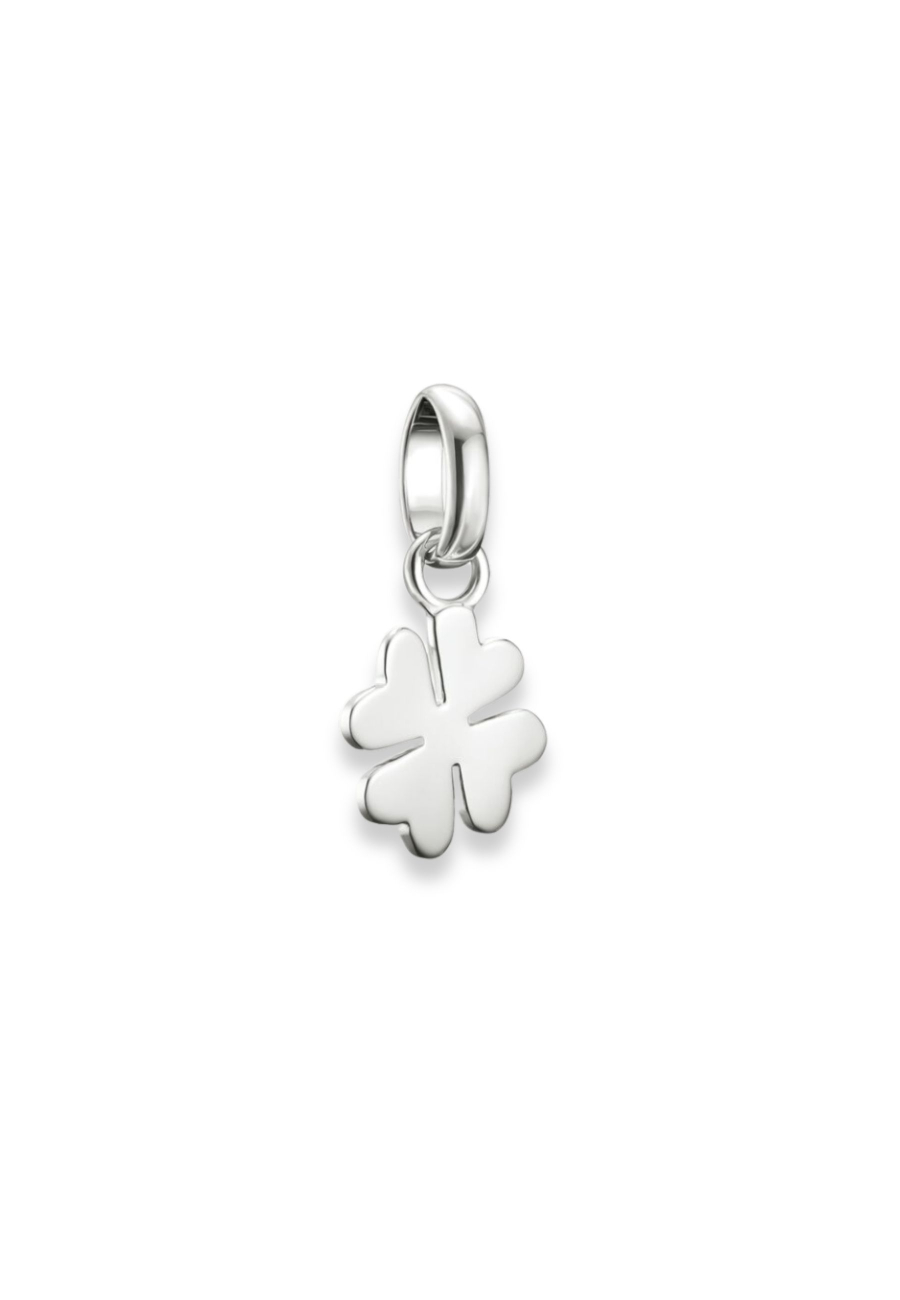 Charm Pendant Lucky Clover Connect Silver