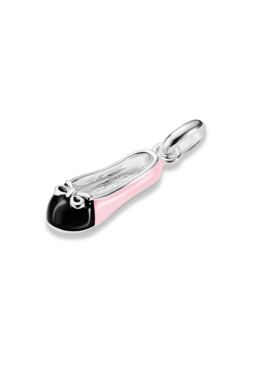 Colgante Charm Bailarina Rosa Connect Plata