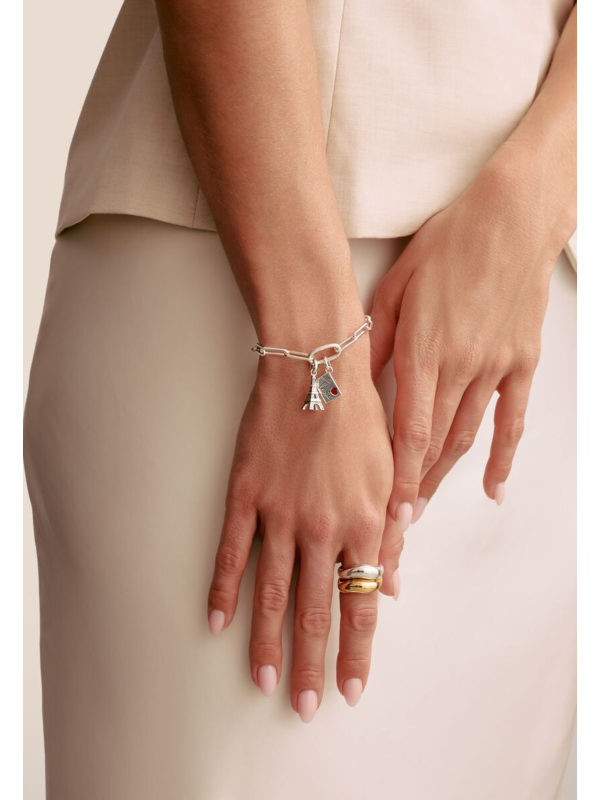 Pendentif Charm Tour Eiffel Connect argent