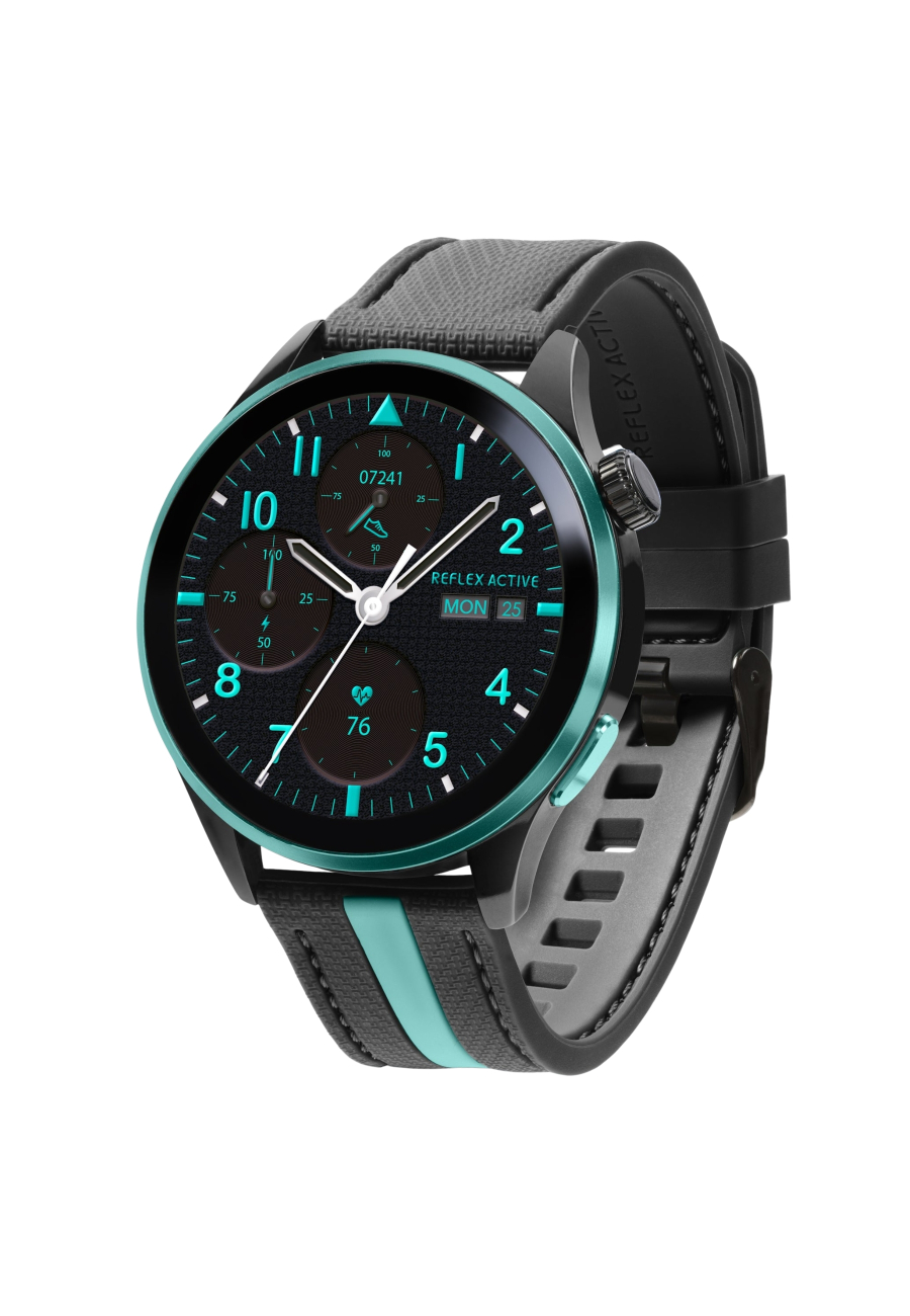 Montre connectée Série 54 AMOLED GPS noire et verte avec appel intelligent