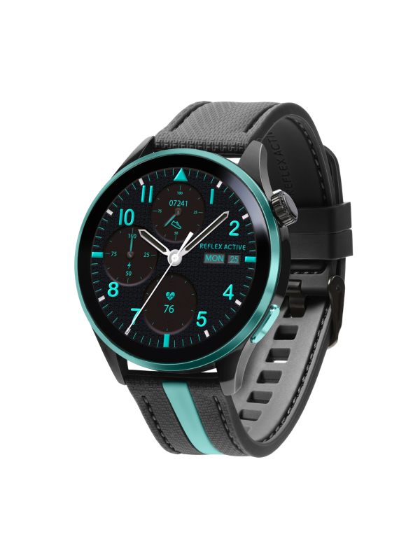 Series 54 AMOLED GPS Black and Green Smart Calling Watch