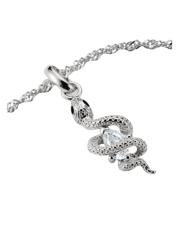 Colgante Serpiente con Piedra Connect en Plata