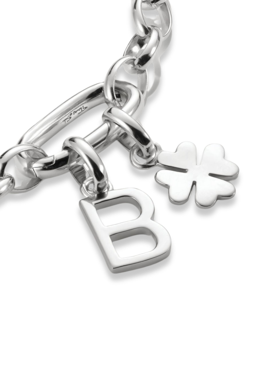 Pendentif Charm Lettre B Connect Argent