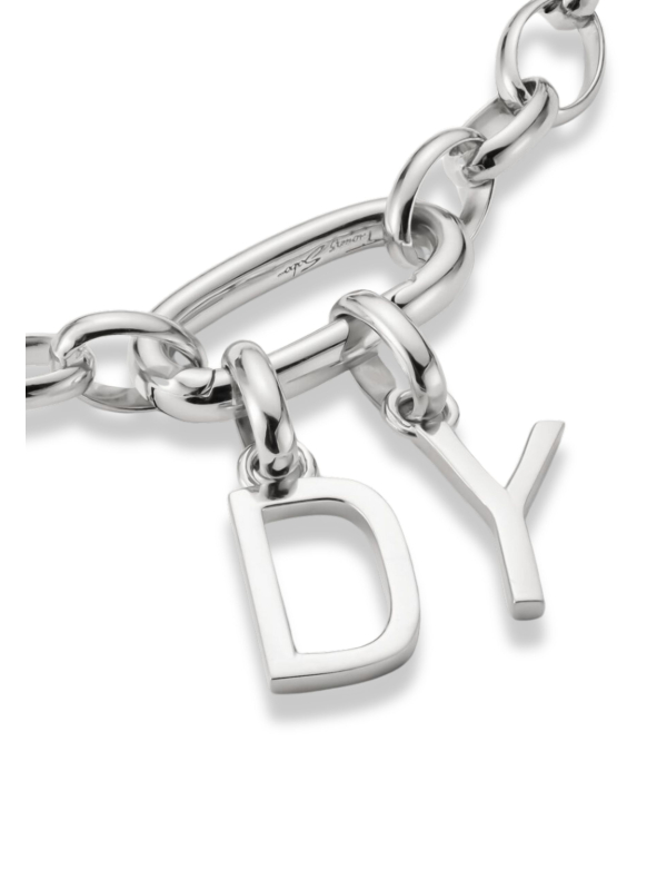 Pendentif Charm Lettre D Connect Argent