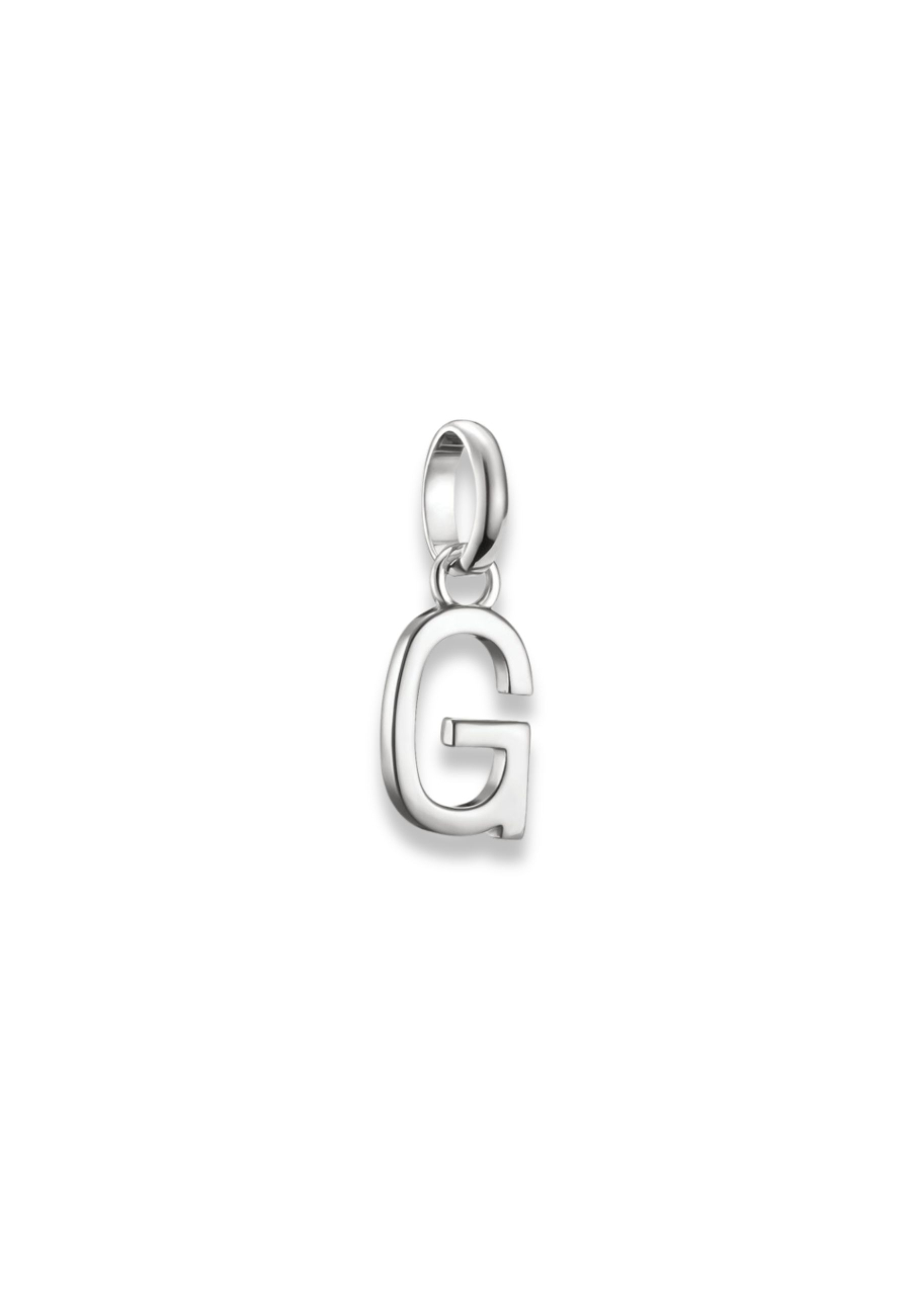 Pendentif Charm Lettre G Connect Argent