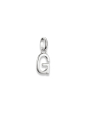 Charm Pendant Letter G Connect Silver