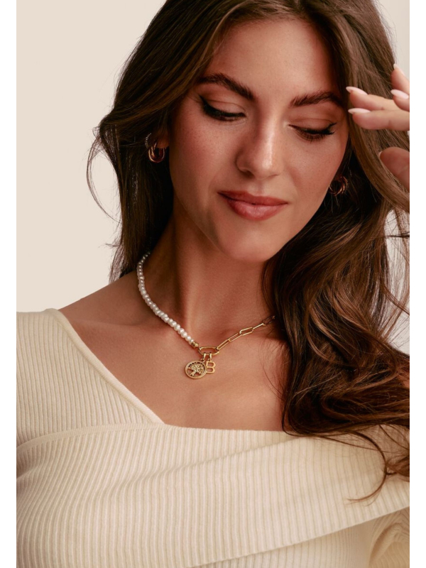 Pendentif charm Arbre de l’Amour avec pierres Connect doré à l’or fin