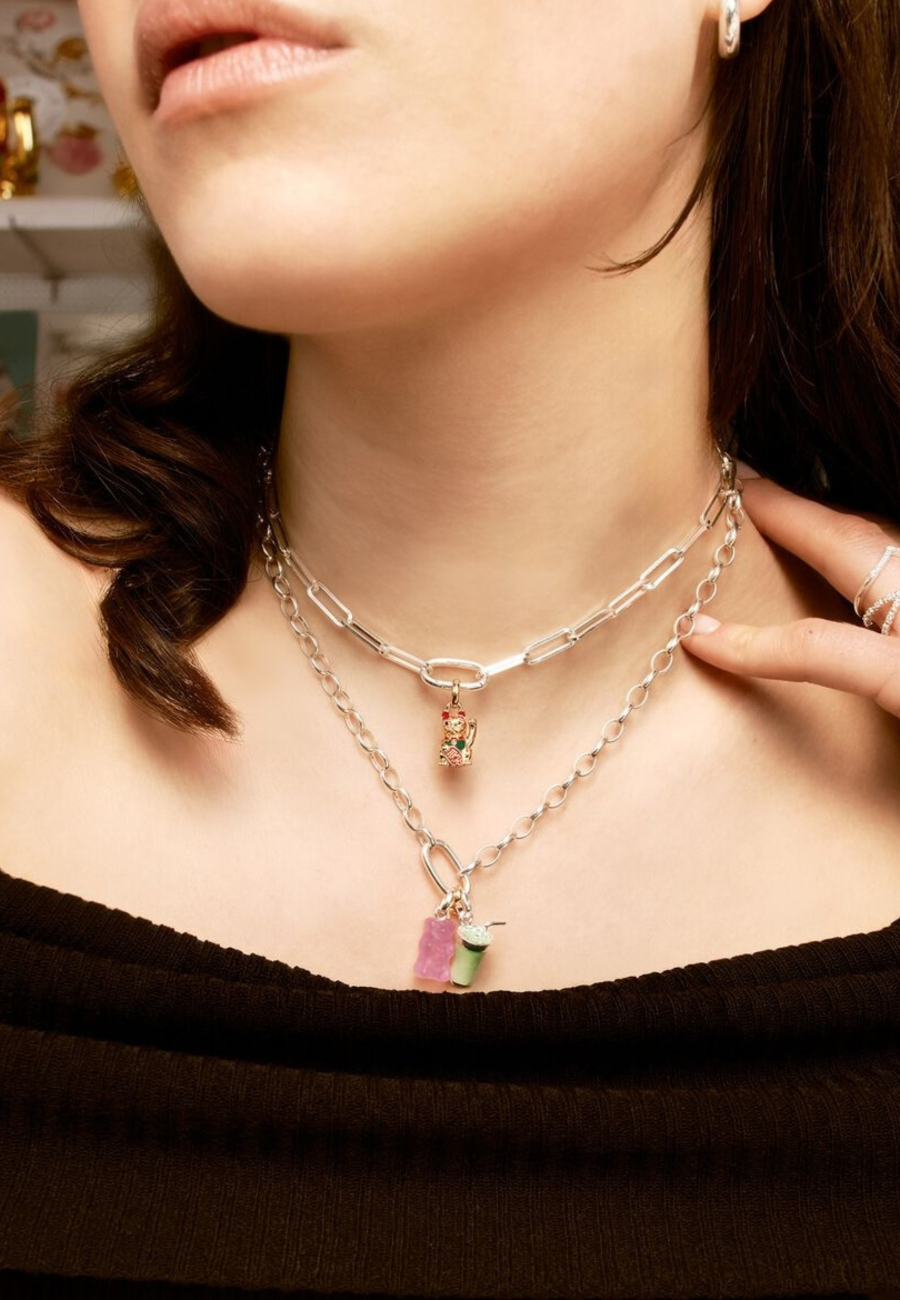 Pendentif charm matcha latte Connect en argent