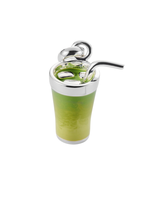 Pendentif charm matcha latte Connect en argent