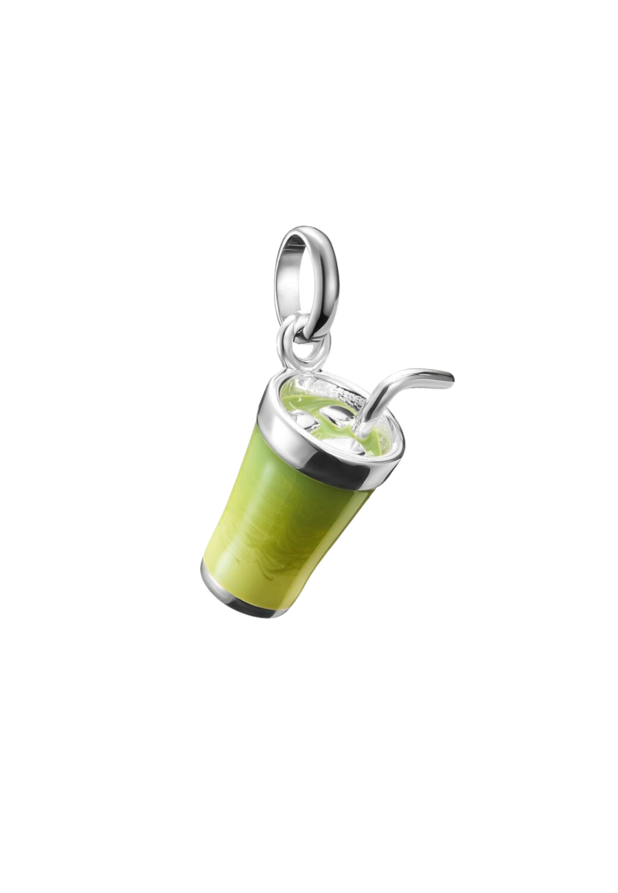 Charm-Anhänger Matcha Latte Connect aus Silber