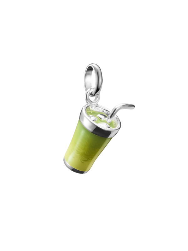 Colgante charm matcha latte Connect en plata