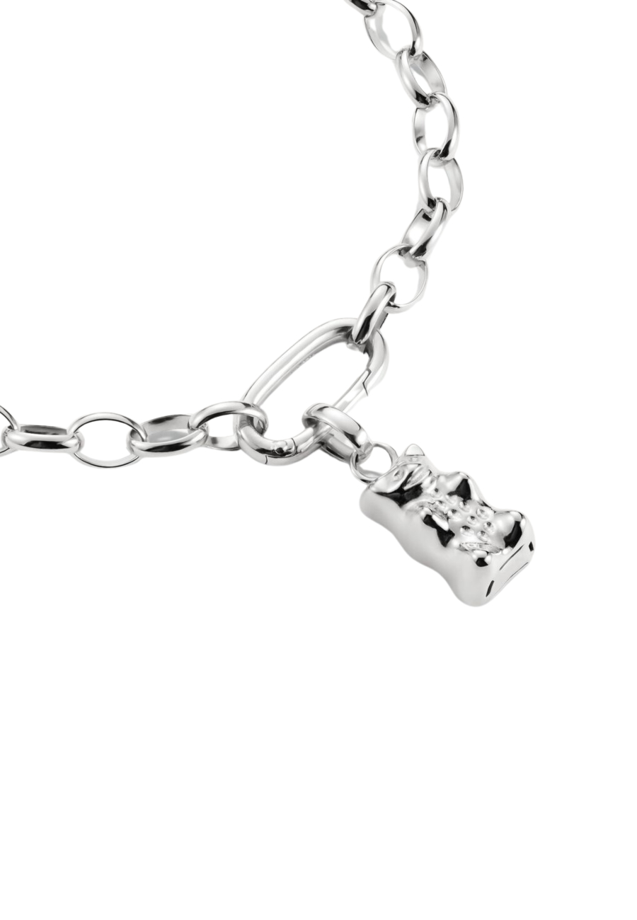 Pendentif charm ourson doré Connect en argent