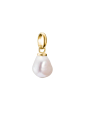 Charm pendant freshwater pearl Connect gold-plated