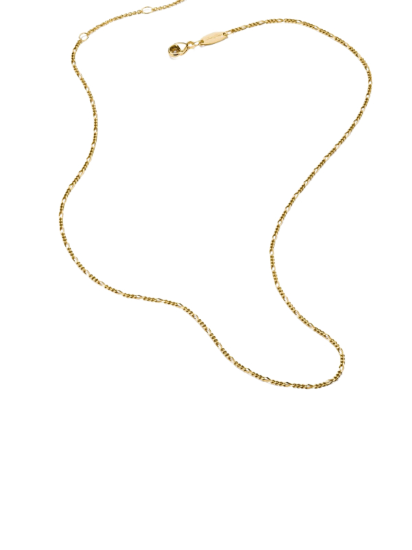 Charm-Halskette Figaro-Design vergoldet