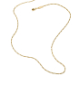 Charm necklace Figaro design gold-plated