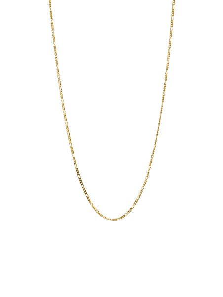 Charm-Halskette Figaro-Design vergoldet