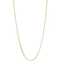 Charm necklace Figaro design gold-plated