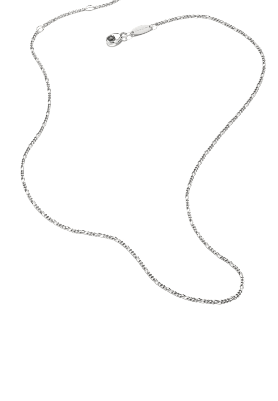 Charm-Halskette Figaro-Design aus Silber