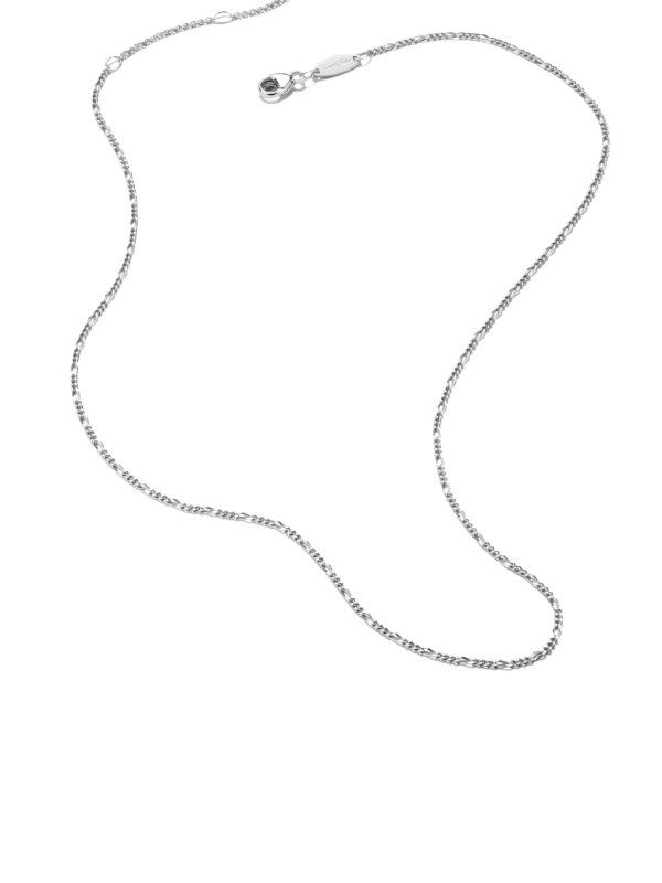 Charm-Halskette Figaro-Design aus Silber