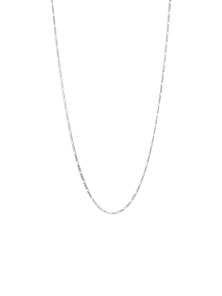 Collier charm design Figaro en argent