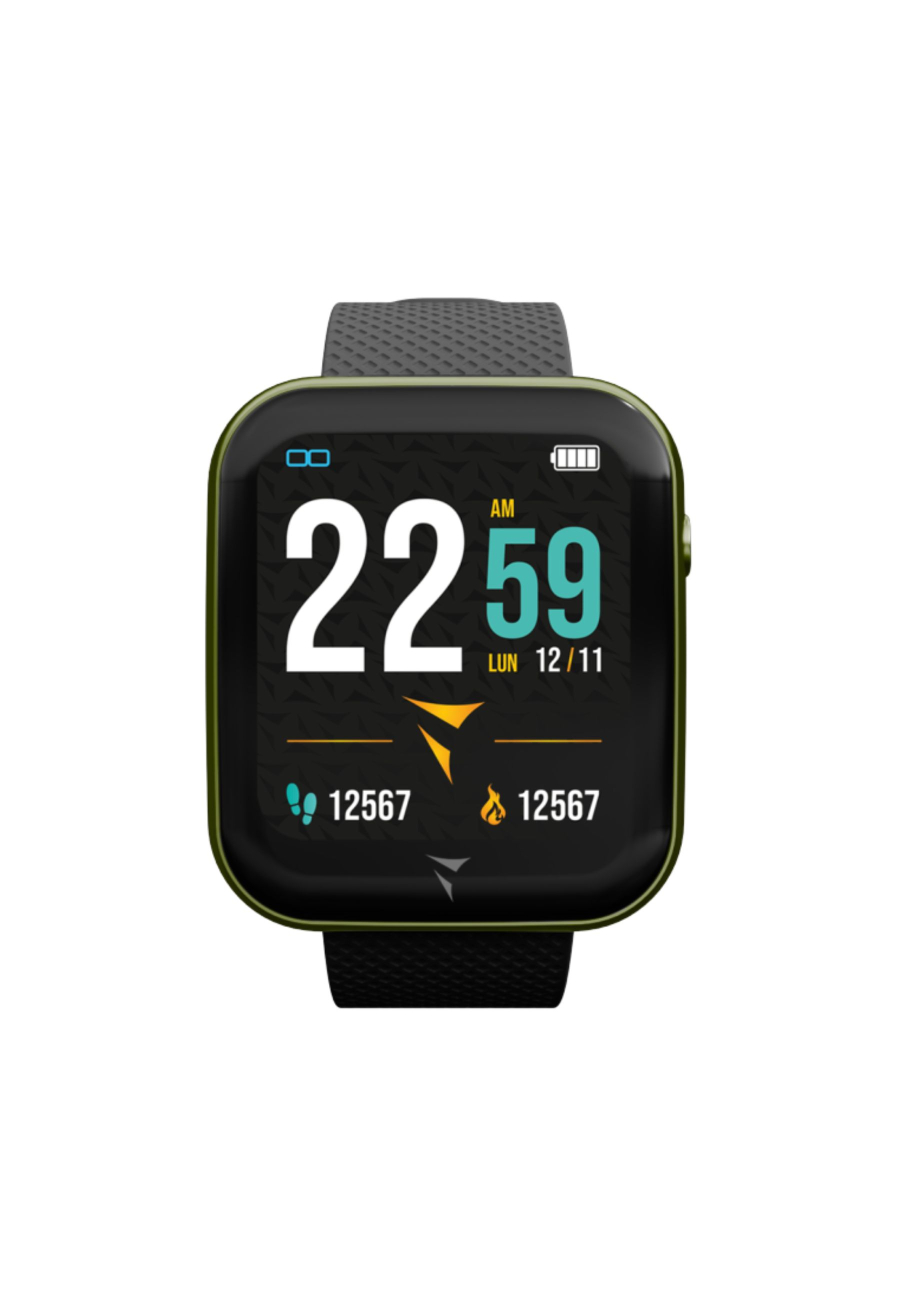Techmade Smartwatch Black & Green – Unisex