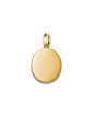 Charm pendant large coin Connect gold-plated