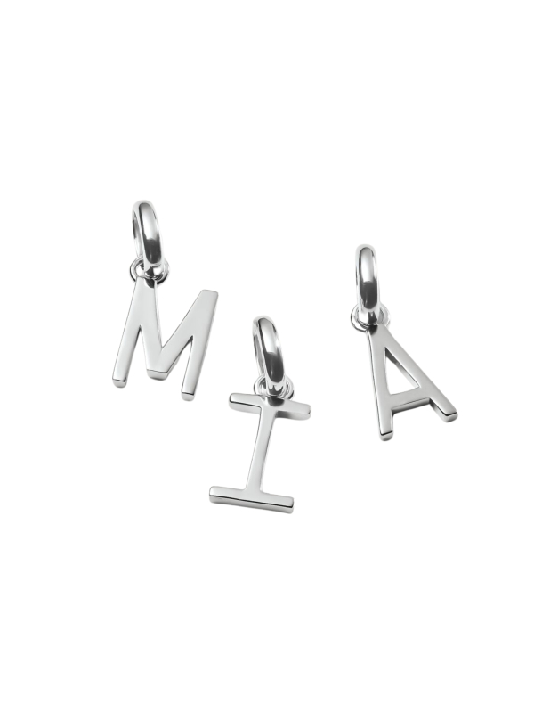 Pendentif Charm Lettre A Connect Argent