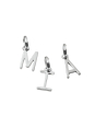 Charm Pendant Letter A Connect Silver
