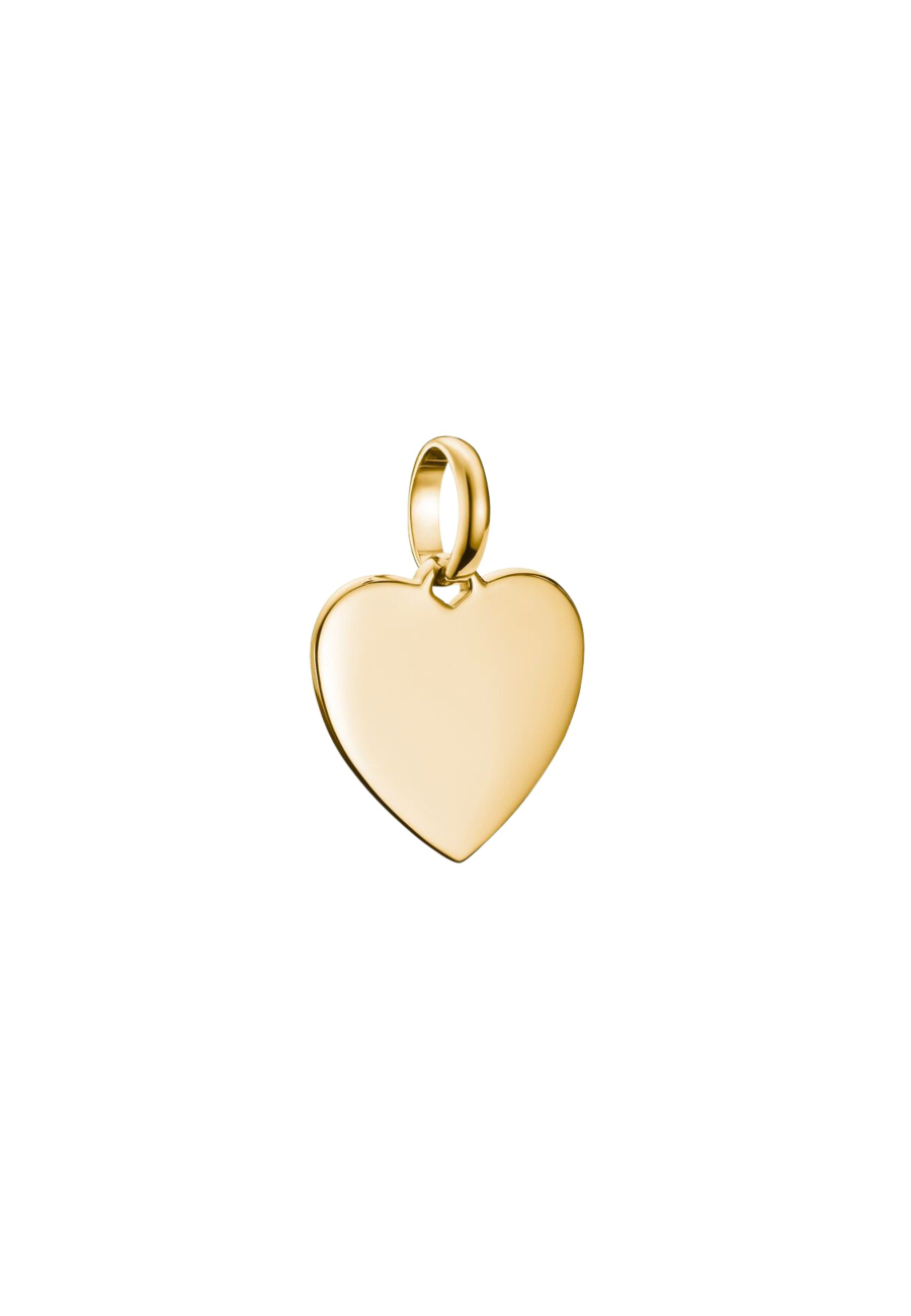 Colgante charm corazón Connect chapado en oro