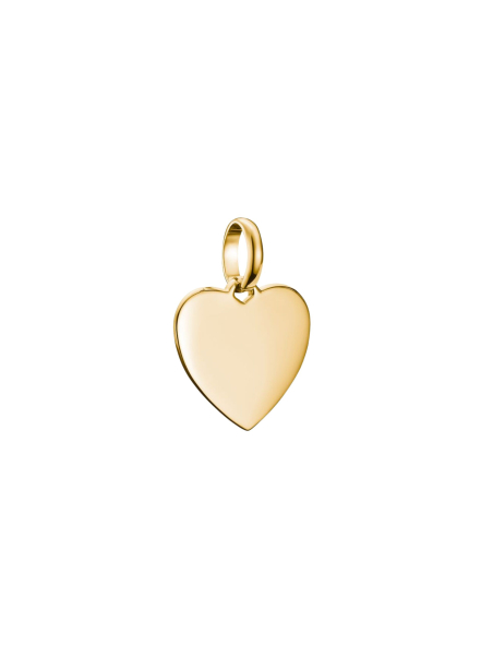 Colgante charm corazón Connect chapado en oro