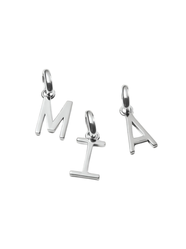 Colgante Charm Letra I Connect Plata
