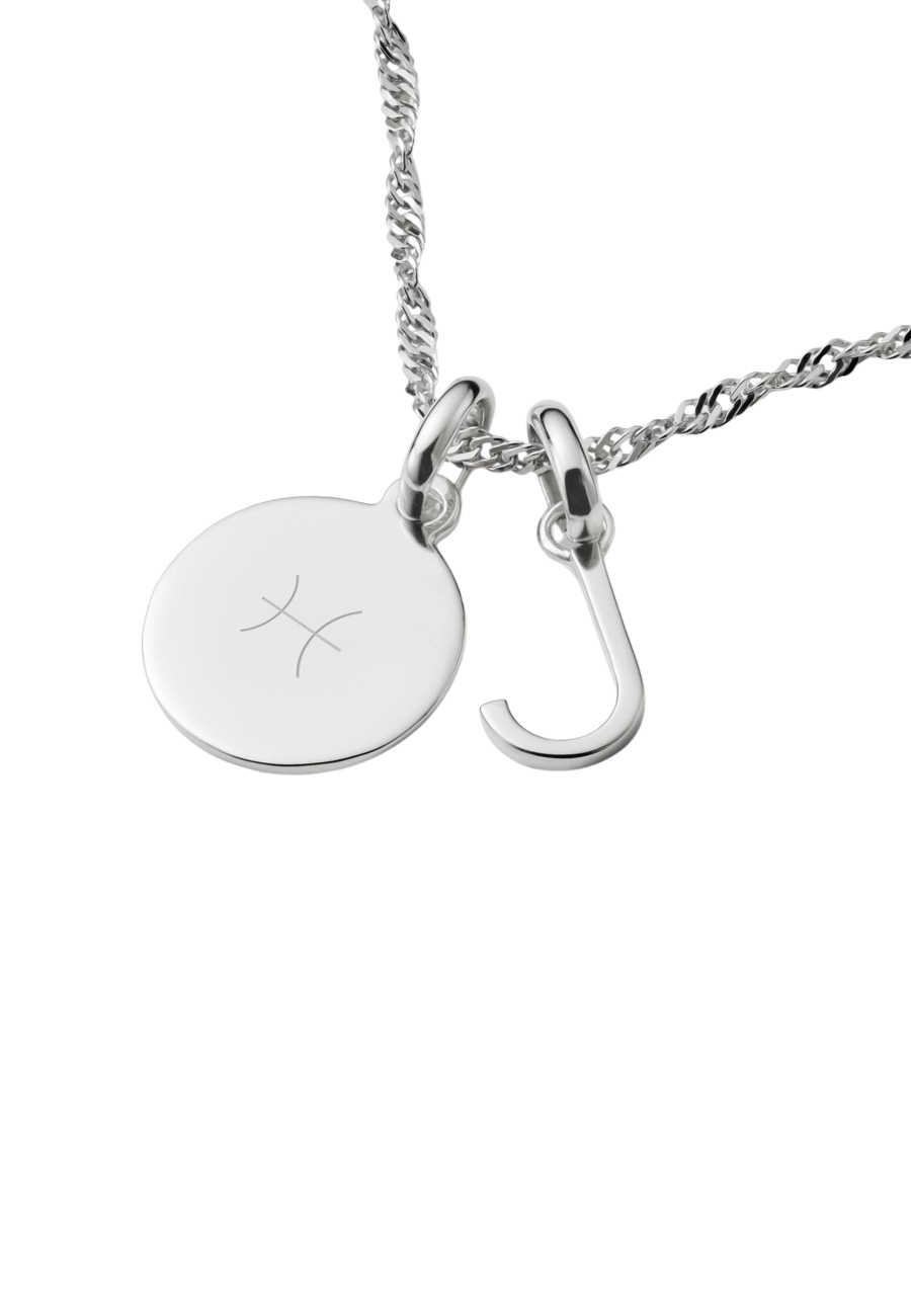 Pendentif Charm Lettre J Connect Argent
