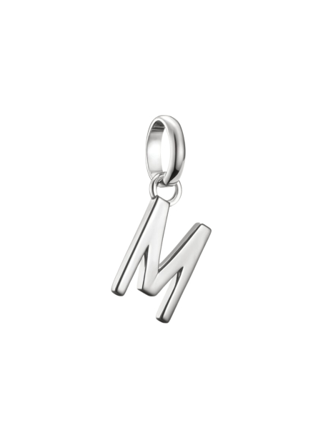 Colgante Charm Letra M Connect Plata