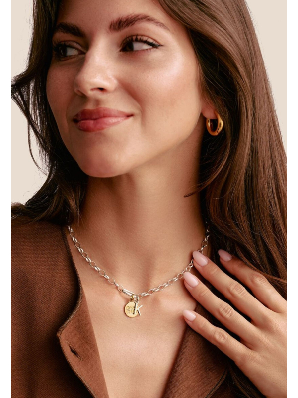 Colgante Charm Letra O Connect Plata