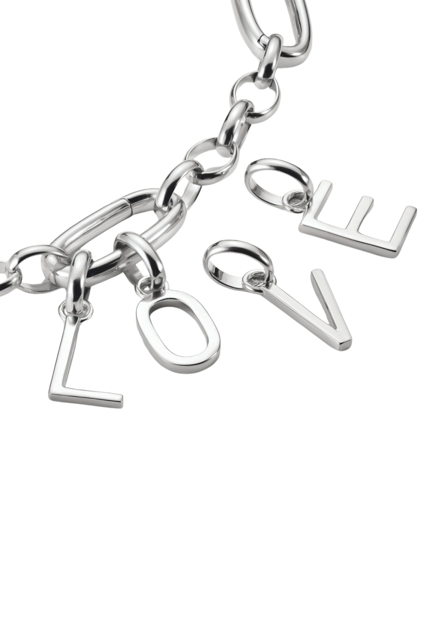 Pendentif Charm Lettre O Connect Argent