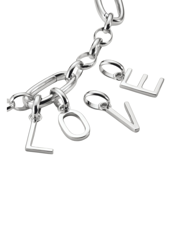 Colgante Charm Letra O Connect Plata