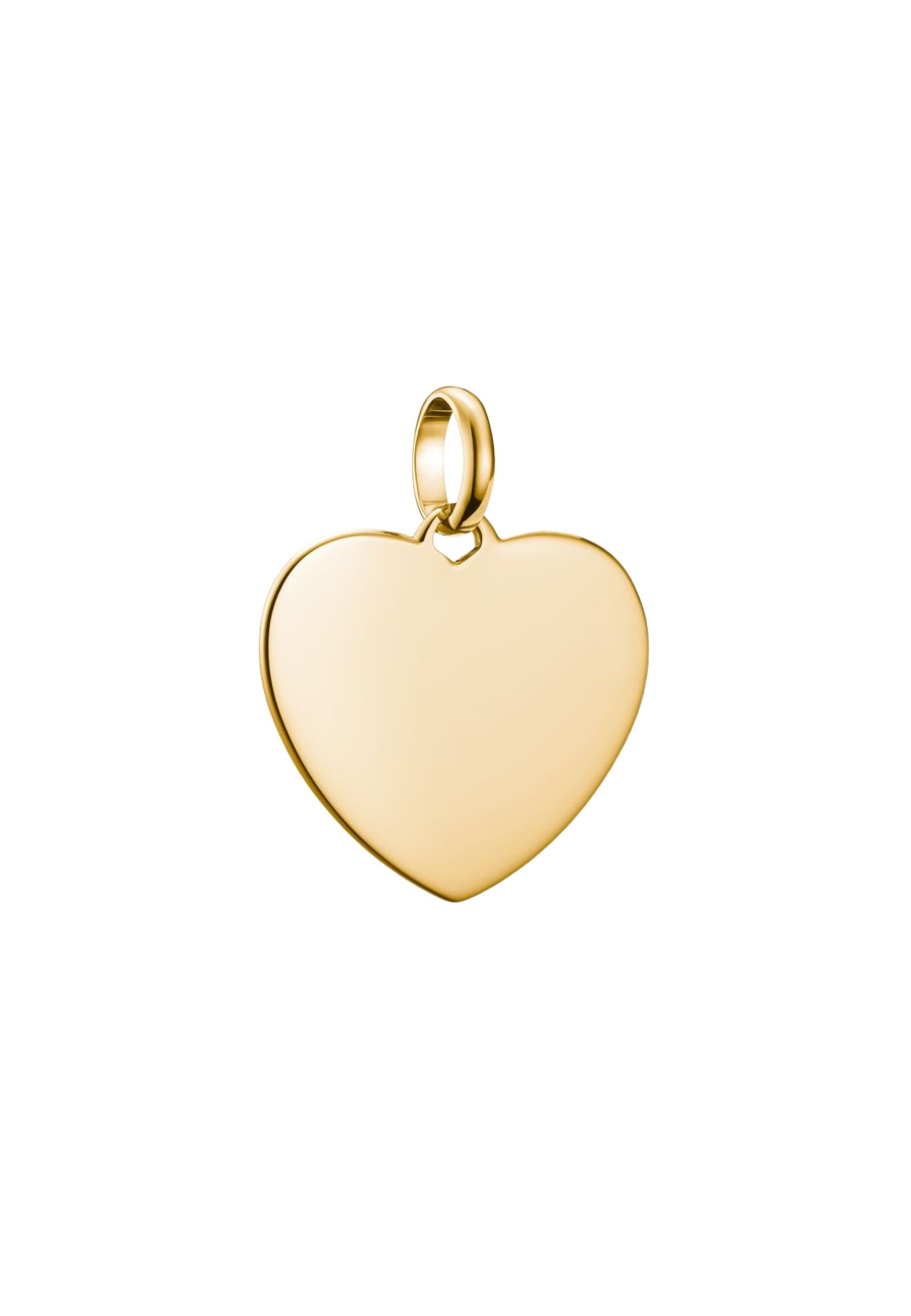 Charm Pendant Big Heart Connect Gold-Plated
