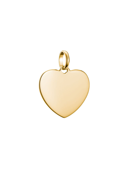 Charm Pendant Big Heart Connect Gold-Plated