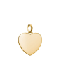Pendentif Charm Grand Cœur Connect Plaqué Or