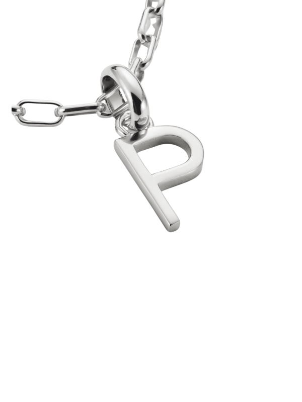 Pendentif Charm Lettre P Connect Argent