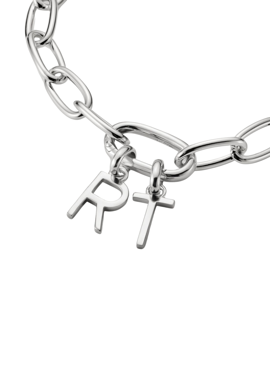 Charm Pendant Letter R Connect Silver