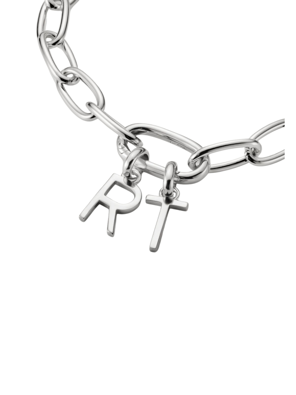 Charm Pendant Letter R Connect Silver