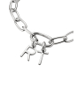 Charm Pendant Letter R Connect Silver