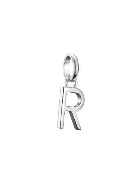 Charm Pendant Letter R Connect Silver