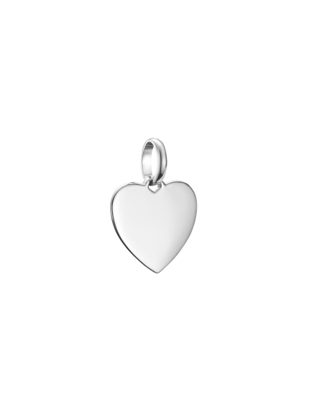 Charm Pendant Heart Connect Silver