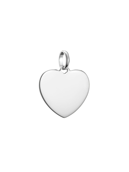 Colgante Charm Corazón Grande Connect Plata